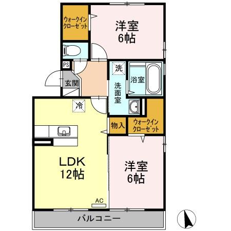 Rakura・ATAGOの間取り