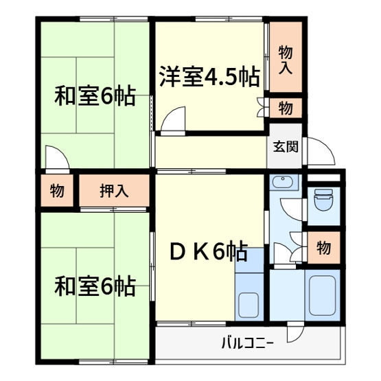 【間取り】 | マンション川添
