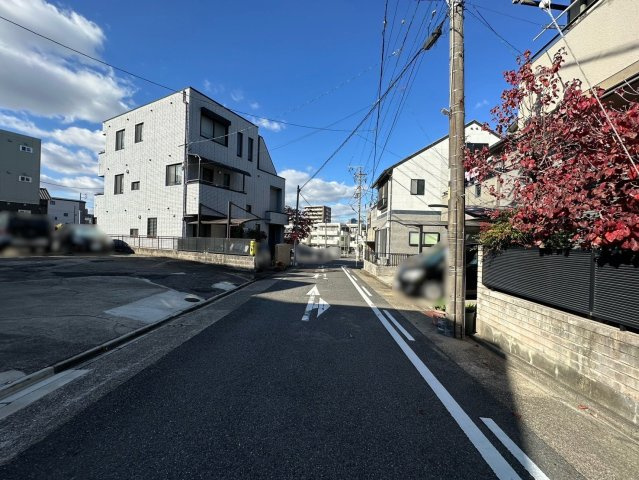 千種区千種2丁目土地の前面道路含む現地写真