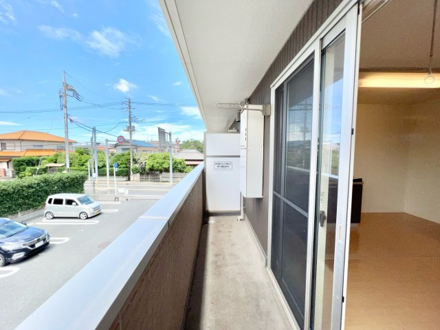 コーポスカイFのバルコニー|※別部屋参考写真