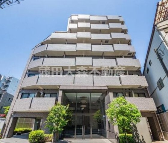 ルーブル京浜蒲田の外観|2012年9月築　RC鉄筋コンクリート造地上8階建て1K～2DK総戸数82戸の分譲賃貸マンション　東京都大田区南蒲田1丁目　京浜急行本線京急蒲田駅近徒歩2分　オートロック宅配BOXゴミ捨て場