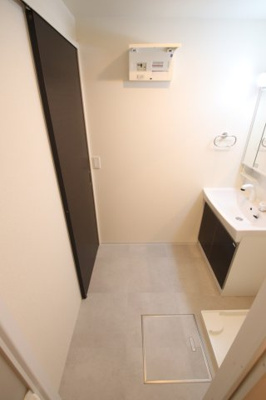 【洗面所】 | シェトワはつしば | 室内洗濯機置場