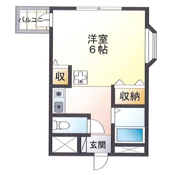 岡松ハイツの間取り