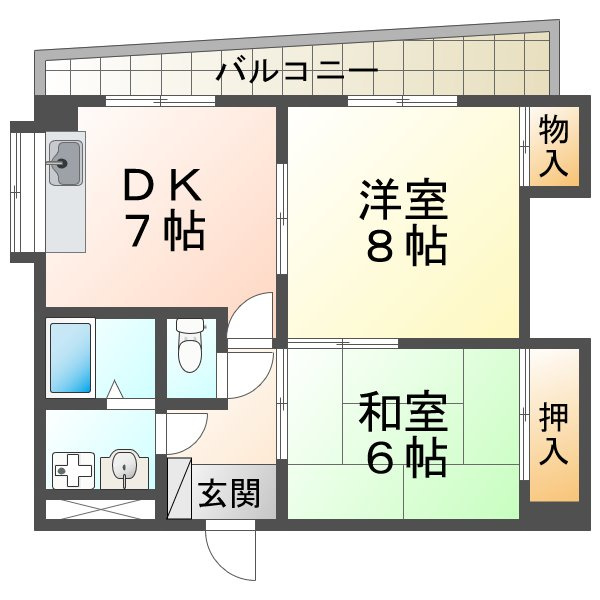泉ヶ丘マンションの間取り