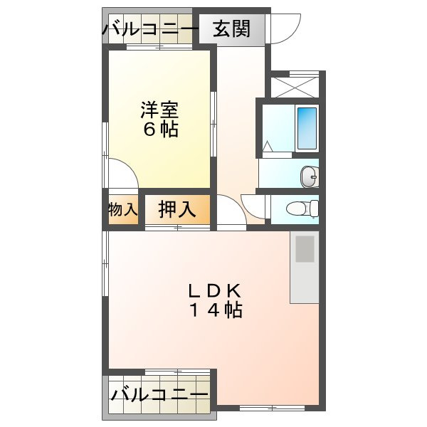 164ビルの間取り