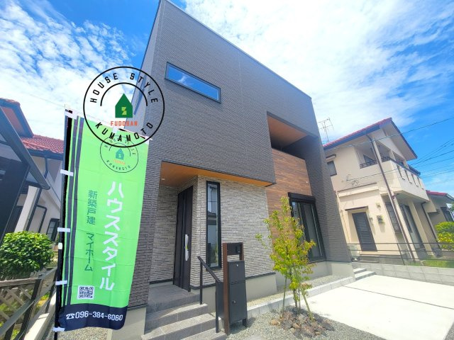 熊本市南区南高江6丁目第1-1棟（1号棟）の外観|デザイン性のある外観です。