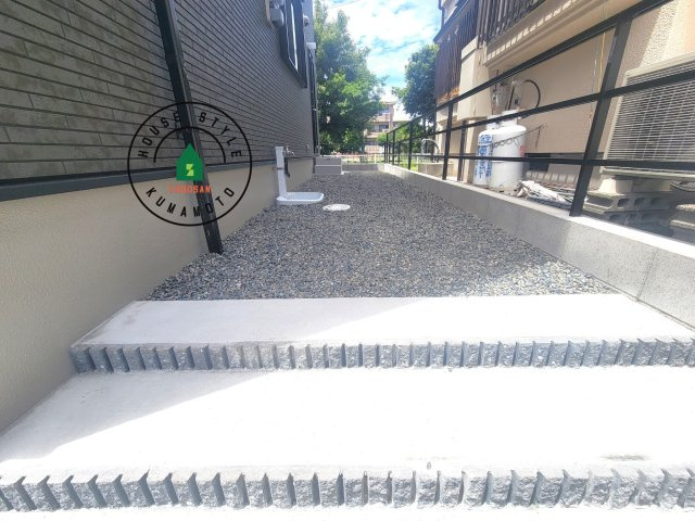 熊本市南区南高江6丁目第1-1棟（1号棟）の庭|お庭で自由な時間を過ごせます。