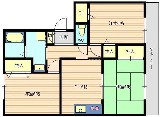 メゾン桃山台の間取り