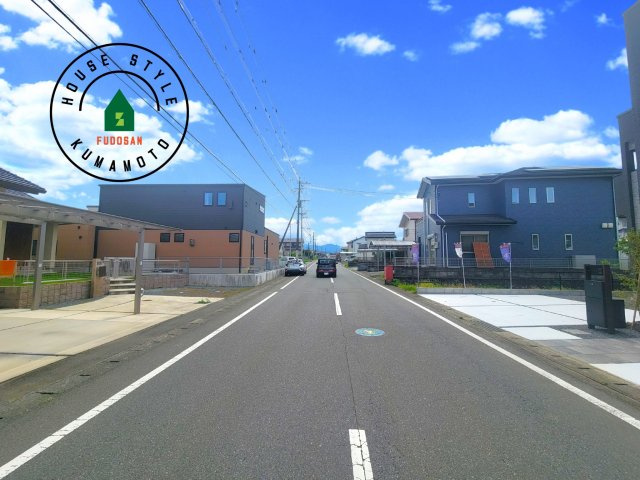 上益城郡御船町陣第1-1棟（1号棟）の前面道路含む現地写真|前面道路です。