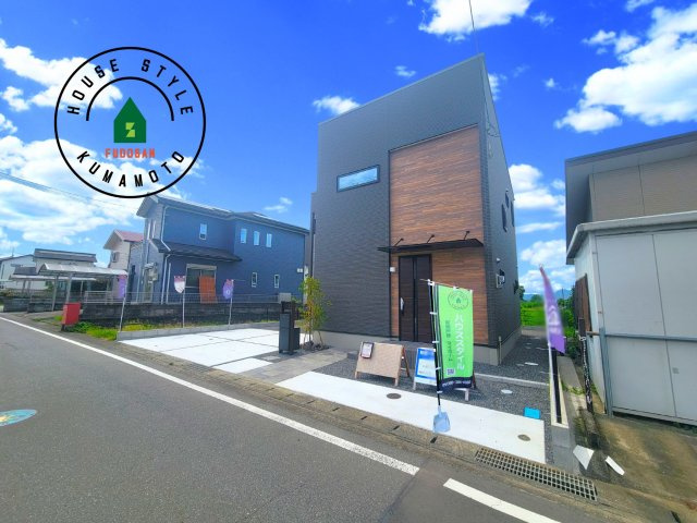 上益城郡御船町陣第1-1棟（1号棟）の前面道路含む現地写真|見学の時間などお気軽にお問い合わせ下さい。