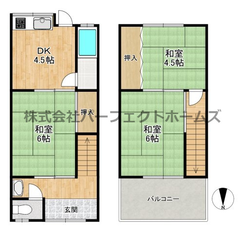 堂山1丁目テラスの間取り