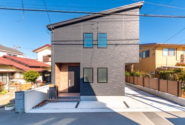 茅ケ崎市中島デザイナーズハウスの外観パース