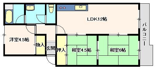 チェリーハイツの間取り