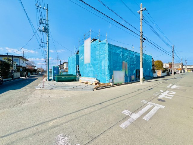 前橋市大利根町の前面道路含む現地写真|角地で駐車が苦手な方にもおススメ◎