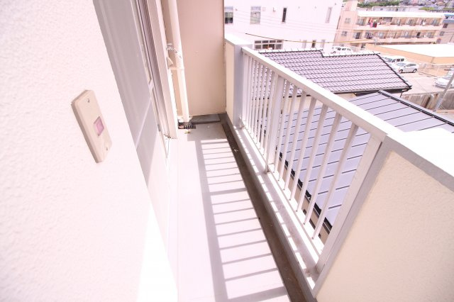 福田ハイツのバルコニー