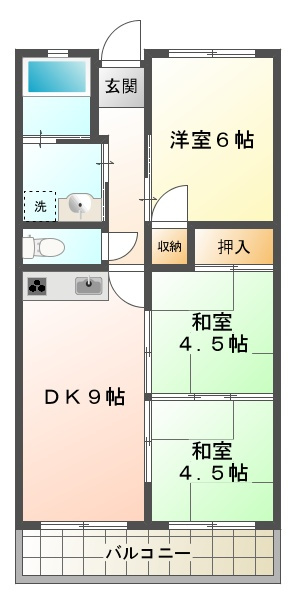 グリーンハイツ松本の間取り
