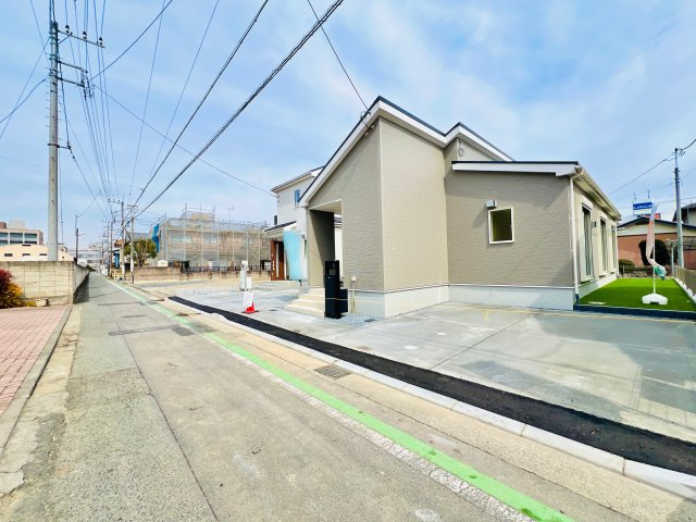 前橋市昭和町の前面道路含む現地写真|交通量も少なく、焦らず駐車できます◎