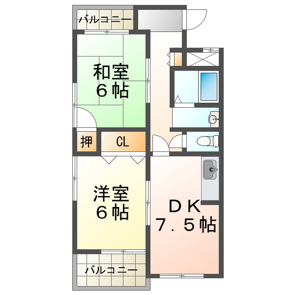 164ビルの間取り