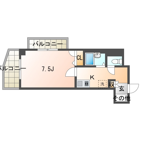 ルミエール須磨北の間取り