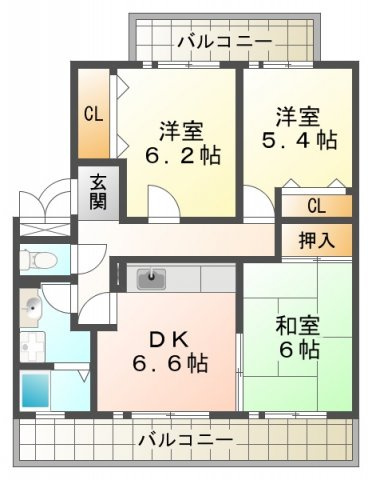 井吹東シティコートの間取り|井吹東シティコート