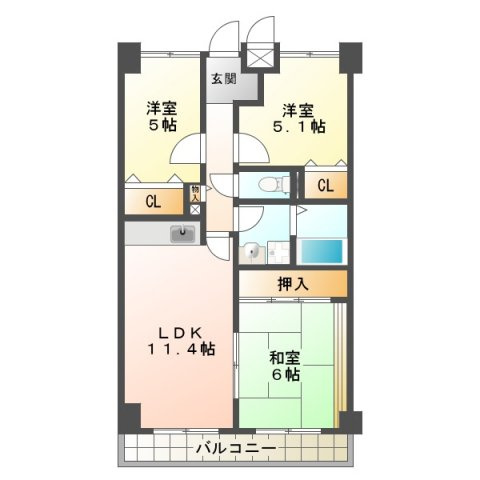 ファミールハイツの間取り|ファミールハイツ