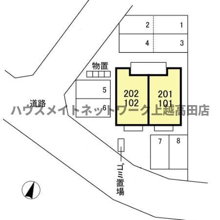 ＣＡＳＡフィオーレの区画図|配置図