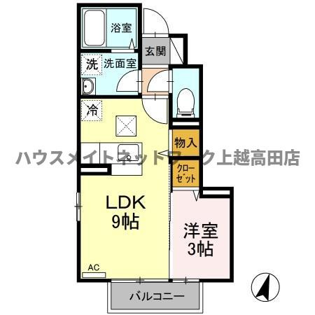 ＣＡＳＡフィオーレの間取り|間取図