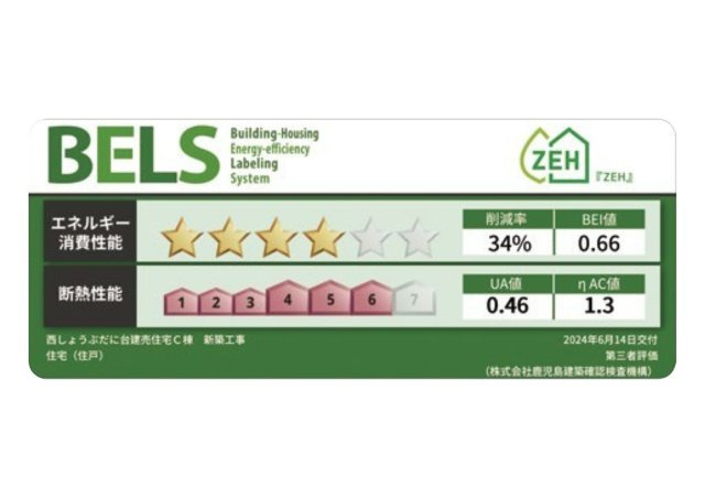 【省エネ性能ラベル】 | 西しょうぶだに台C棟　MINIMA