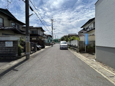 【前面道路含む現地写真】 | 草津市矢橋町　分譲2区画1号地