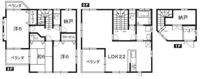 前里貸家の間取り| 