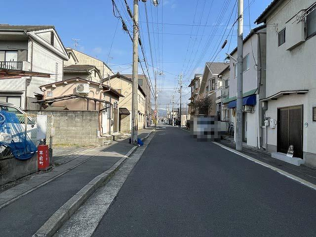 一乗寺里ノ前町 土地の前面道路含む現地写真