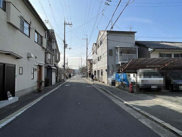 一乗寺里ノ前町 土地の前面道路含む現地写真