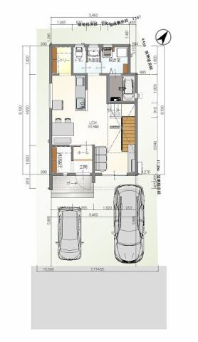 クラハ西阿知町2号地の間取り