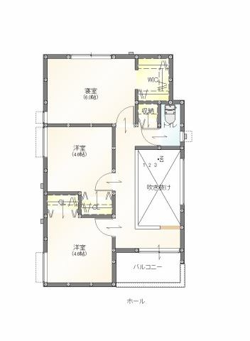 クラハ西阿知町2号地の間取り