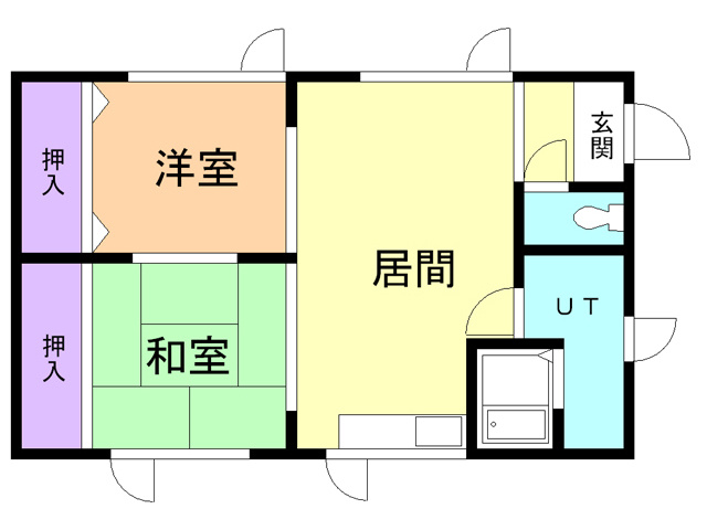 デビイ若草Bの間取り
