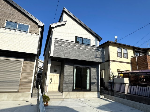 市川市南大野２丁目新築戸建【大野小学校：9分】の外観|2号棟外観・完成済み内覧可能です！