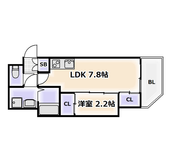 【間取り】 | セレニテ難波プリエ