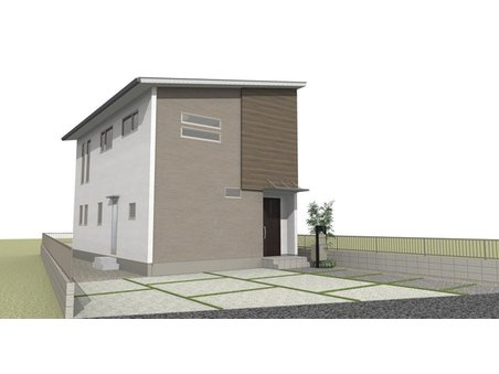 倉敷市R6連島町連島②号地の外観パース