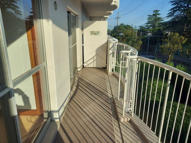 阪急逆瀬台マンションのバルコニー