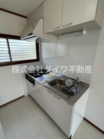 ハイツボヌールB棟のキッチン