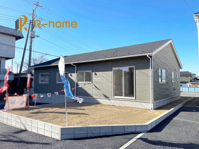 常総市本石下第11　新築戸建て　1号棟の外観|ご予約を頂ければ、『平日』はもちろん『早朝』や『夜間』もご見学可能です♪お気軽にお申し付けください♪