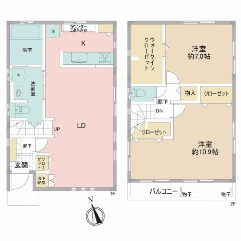 検見川町3丁目　中古戸建の間取り|２LDK　