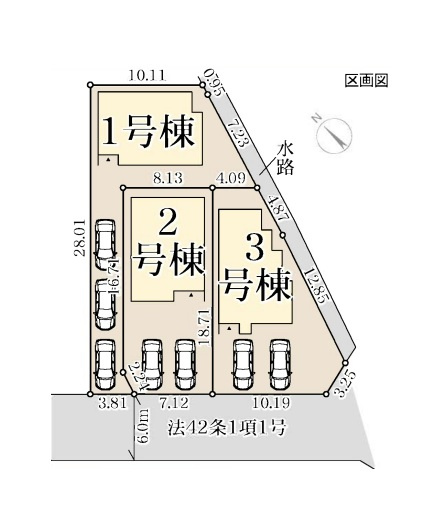 加古川市別府町新野辺北町6期の区画図