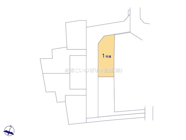 【区画図】 | GRAFARE久喜市鷲宮4期1号棟 | 現況と異なる場合は現況優先とさせていただきます