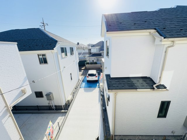 柏市花野井新築戸建（花野井Ⅲ）の展望|バルコニーより道路側眺望