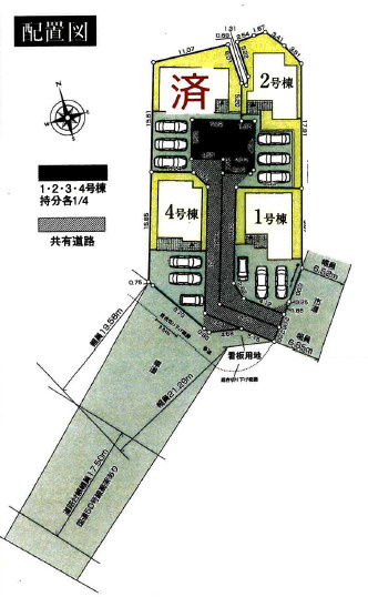 【区画図】 | 桐生市広沢4丁目　1号棟