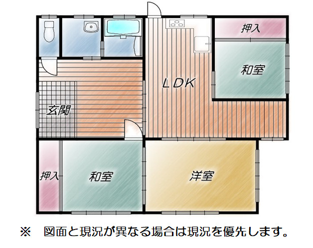 売中古戸建　三島市北沢の間取り|間取りです。