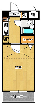 ラ・レジダンス・ド・福岡県庁前の間取り