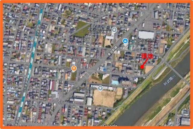 郡山市小原田２丁目　　  　　小原田小学校、小原田中学区　