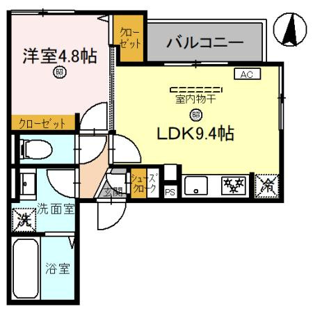 【間取り】 | D-Luce黒田-EAST